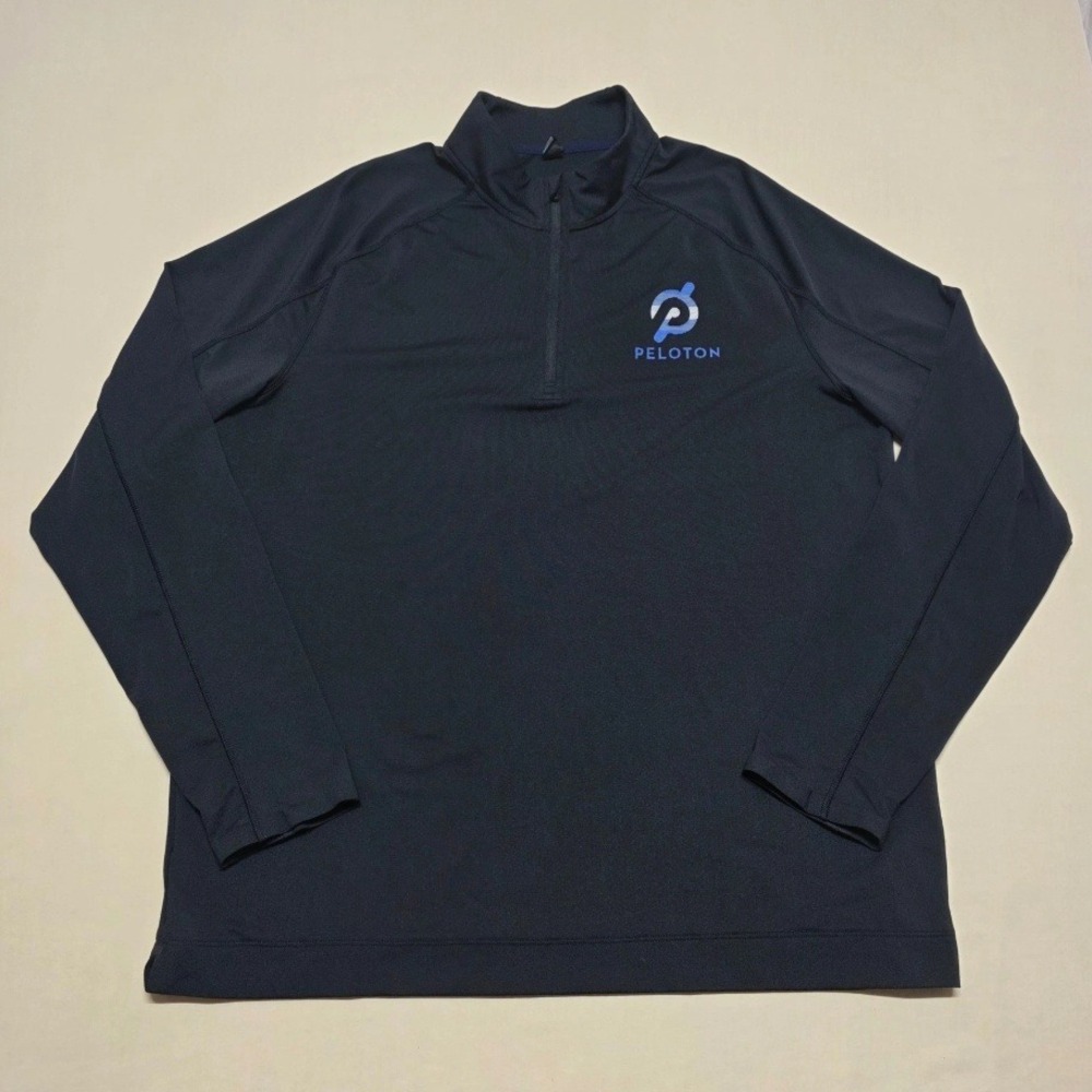 Rhone x Peloton Men XL Black 1/4 Zip Pullover Activewear Long Sleeve Sweat Shirt